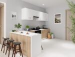 COCINA MODULAR COMPLETA EN BLANCO Y ROBLE MATE 244 CM - Imagen 4