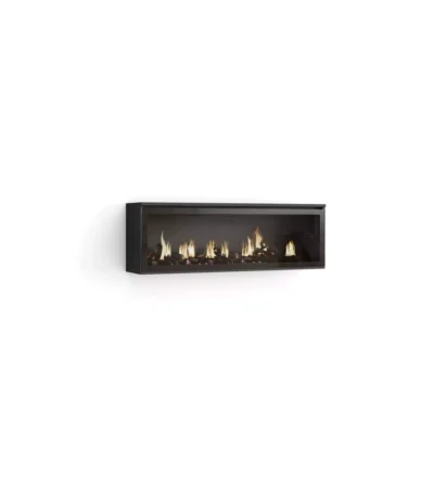 Chimenea eléctrica LED, 107x25x38cm, Colgado, Suspendido, Negro - Muebles de salón modernos
