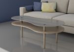 MESA CENTRO PEANUT TAPA GLASEADA - MESAS DE COMEDOR HomeCraft detalle
