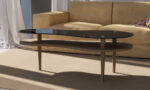 MESA CENTRO PEANUT TAPA NEGRA - MESAS DE COMEDOR HomeCraft lateral