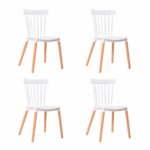 PACK 4 SILLAS ALNA BLANCA - SILLAS Y TABURETES detalle
