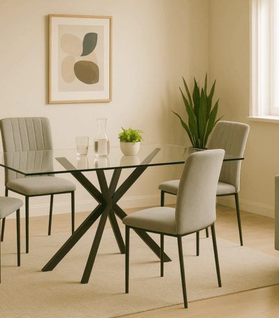 MESA STACY 2 NEGRO 1400x800x750mm - MESAS DE COMEDOR principal