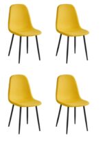 PACK DE 4 SILLAS JAMES MOSTAZA - SILLAS Y TABURETES principal