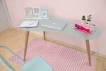 MESA ESCRITORIO SKAT TRANSLÚCIDO PATAS ASERRADAS - MESAS DE COMEDOR detalle