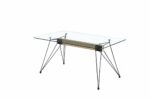 MESA SPIDER TAPA CRISTAL PATA NEGRA - MESAS DE COMEDOR vista