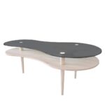 MESA CENTRO PEANUT TAPA NEGRA - MESAS DE COMEDOR HomeCraft detalle
