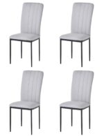 PACK 4 SILLAS TRENTON GRIS CENIZA - SILLAS Y TABURETES detalle