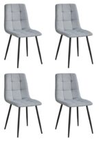 PACK 4 SILLAS PORTLAND GRIS CENIZA - SILLAS Y TABURETES principal