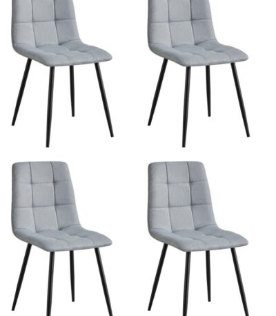 PACK 4 SILLAS PORTLAND GRIS CENIZA - SILLAS Y TABURETES principal