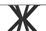 MESA STACY 2 NEGRO 1400x800x750mm - MESAS DE COMEDOR lateral