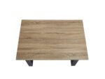 MESA TAYLOR PATAS METAL Y TAPA MELAMINA ASERRADA - MESAS DE COMEDOR HomeCraft lateral