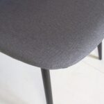 PACK DE 4 SILLAS JAMES GRIS ACERO - SILLAS Y TABURETES detalle