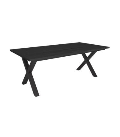 Mesa Comedor, 194x90x74 cm, Negro - Muebles de salón modernos