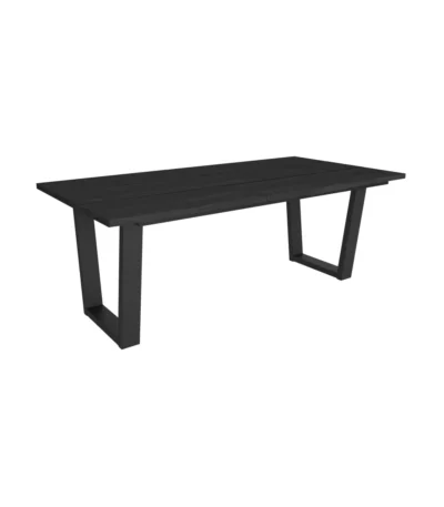 Mesa Comedor, 194x90x74 cm, Negro - Muebles de salón modernos