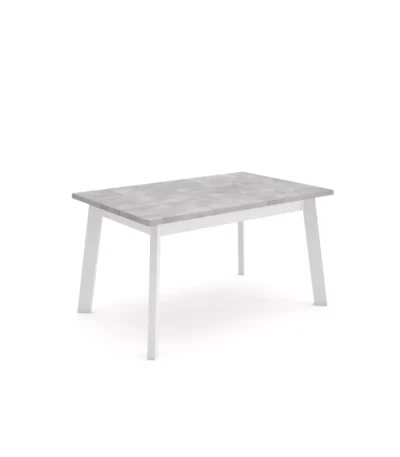 Mesa Comedor, 140x90x74cm, Cemento, Patas de madera - Muebles de salón modernos