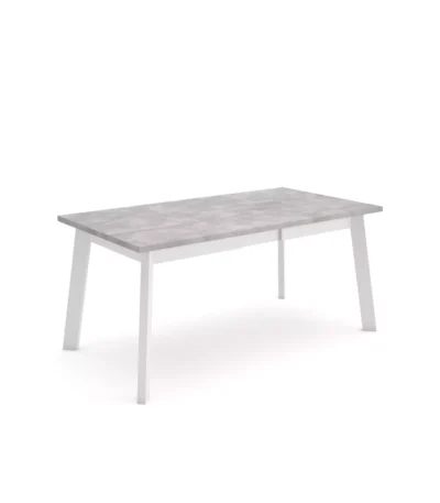 Mesa Comedor, 168x90x74cm, Cemento, Patas de madera - Muebles de salón modernos
