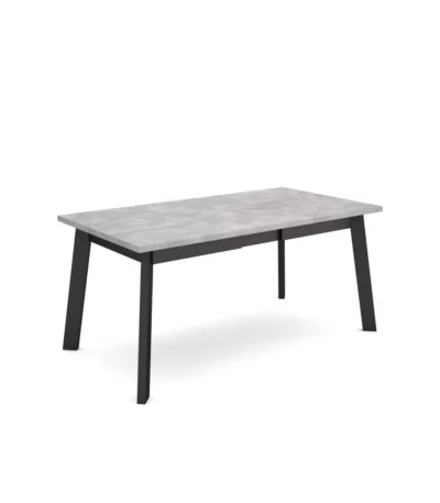 Mesa Comedor, 168x90x74cm, Cemento, Patas de madera - Muebles de salón modernos