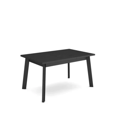 Mesa Comedor, 140x90x74cm, Negro, Patas de madera - Muebles de salón modernos