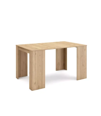 Mesa Consola extensible, 58/140x90x77cm, Roble - Muebles de salón modernos