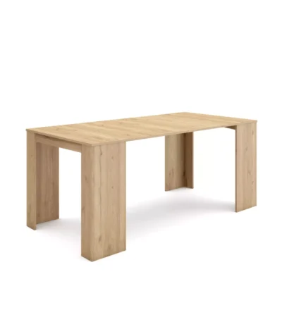 Mesa Consola extensible, 58/180x90x77cm, Roble - Muebles de salón modernos
