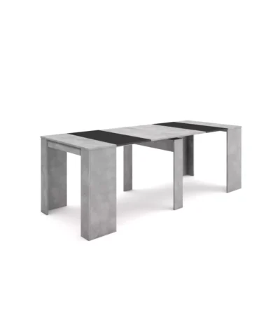 Mesa Consola extensible, 58/222x90x77cm, Cemento - Muebles de salón modernos