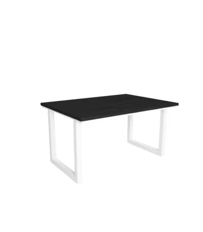 Mesa Comedor, 140x90x75cm, Negro, Estilo Industrial - Muebles de salón modernos