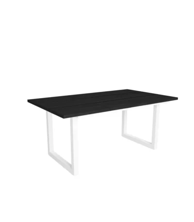 Mesa Comedor, 167x90x75cm, Negro, Estilo Industrial - Muebles de salón modernos