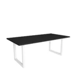 Mesa Comedor, 194x90x75cm, Negro, Estilo Industrial - Muebles de Salón Modernos e Industriales - LoungeStyle - Muebles de salón modernos e industriales