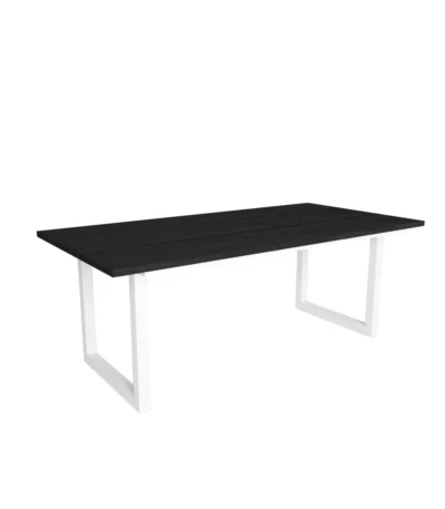 Mesa Comedor, 194x90x75cm, Negro, Estilo Industrial - Muebles de Salón Modernos e Industriales - LoungeStyle - Muebles de salón modernos e industriales