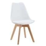 PACK 4 SILLAS NORDIC BLANCAS PATAS EN HAYA - SILLAS Y TABURETES vista