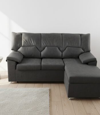 Sofá chaiselongue Cumbre modular con chaiselongue intercambiable y tela antimanchas