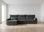 Sofá chaiselongue moderno Roar, diseño elegante y confort excepcional