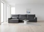 Sofá chaiselongue moderno Roar, diseño elegante y confort excepcional
