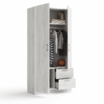 Comprar armario de dos y 2 cajones puertas barato